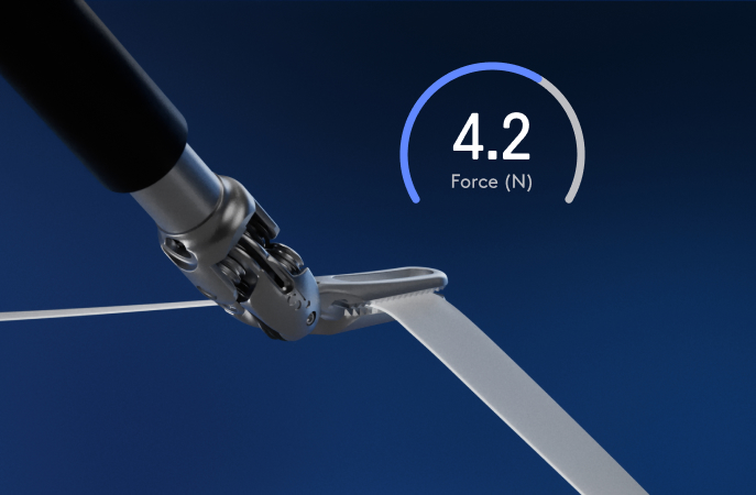 Illustration of a Force Feedback instrument pulling a rubberband